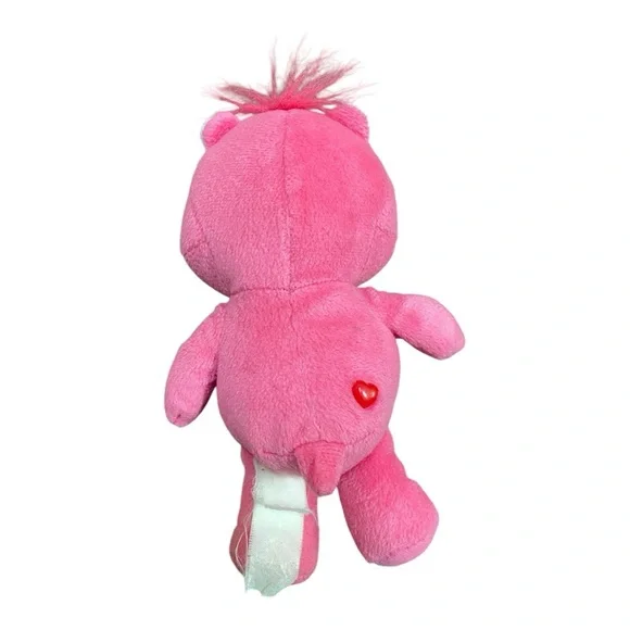 2004 Care Bears “Secret Bear” Pink with Lock Heart 8 inches - Picture 5 of 5